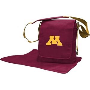 NCAA Golden Gophers Diaper Bag Shoulder Baby Messenger Minnesota Strap Maroon